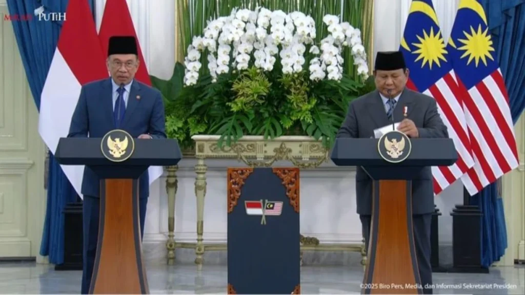Prabowo dan Anwar Ibrahim Bahas Konflik Iran-Israel di Istana Merdeka